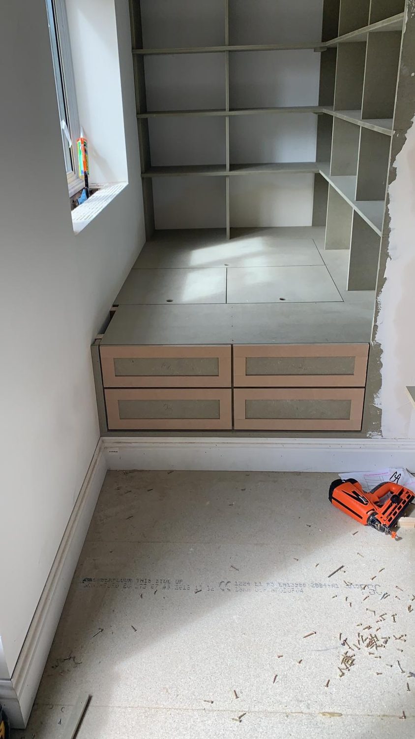 Bespoke fitted alcove units by Collins Bespoke Carpentry